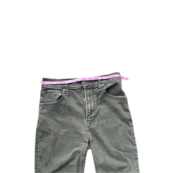 Abercrombie & Fitch black The Flare Ultra high rise denim jeans size 27/4 Short - Picture 7 of 9